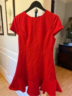 DO+BE Red Mini Fit & Flare Dress